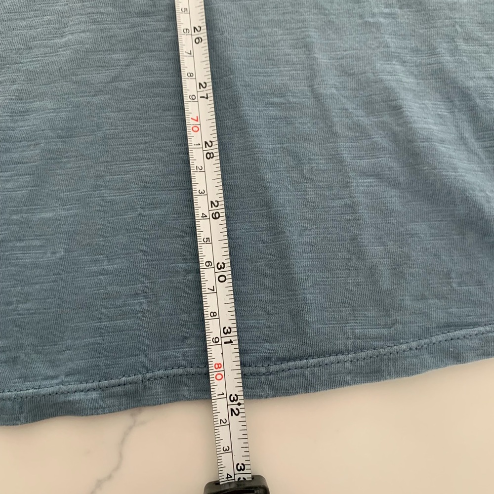 PURE JILL XL BALLET SLEEVE TUNIC
100% COTTON ombré White Blue Tee New no tag - Picture 7 of 9